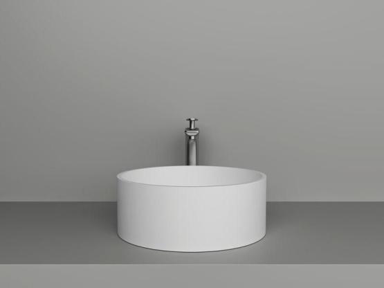 Раковина NT BAGNO NT412 Amaro 400x400 искусственный камень белый матовый