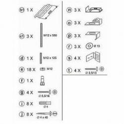Кpепление панели 10° Ravak