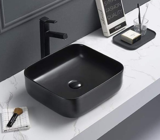 Раковина Ceramalux Серия NC 2106MB 38.5x38.5 на столешницу