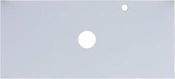 Столешница для раковины Aquanet Арт 100 белый матовый МДФ