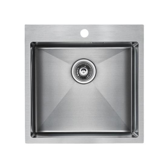 Кухонная мойка Paulmark VELTEN PM905151-BS 510х510мм брашированная нерж. сталь