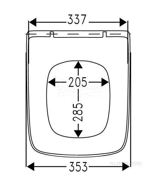 Крышка для унитаза Roca The Gap 801472001 Soft Close петли хром