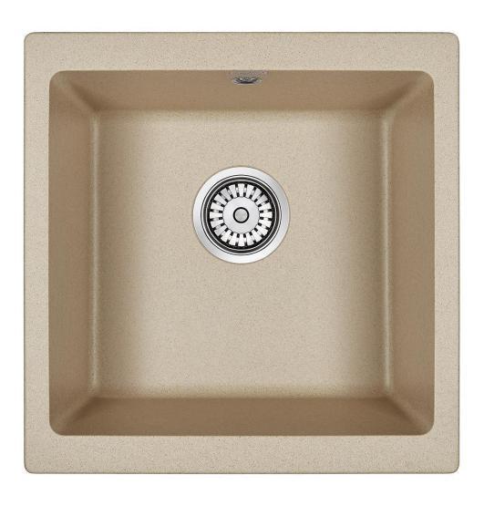 Мойка для кухни Paulmark BRILON, PM104546-QU, кварц, 445х460, подст. мон. Paulmark