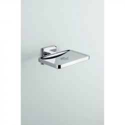 Мыльница Colombo Basic Q B3781 настенная, несъёмная, хром