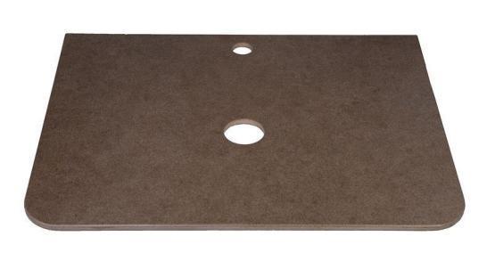 Столешница керамогранит под тумбу Атлантика 60 MI03, цвет бежевый тёмный