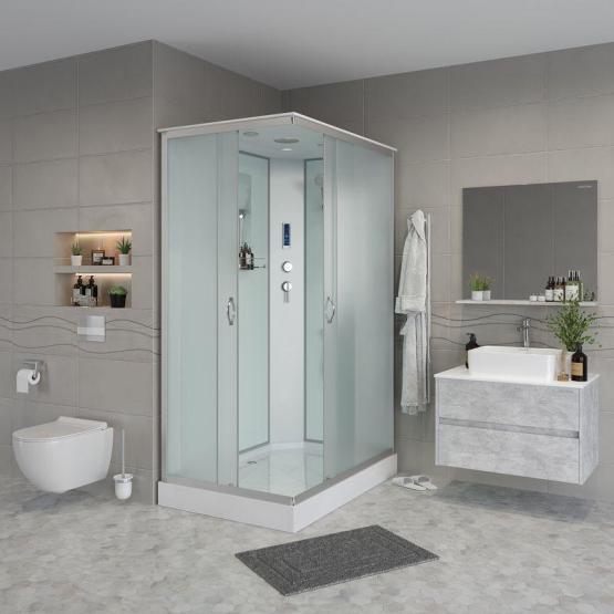 Душевая кабина Niagara NG-43975-14QP 900х700х2150 низкий поддон 13см стекло матовое