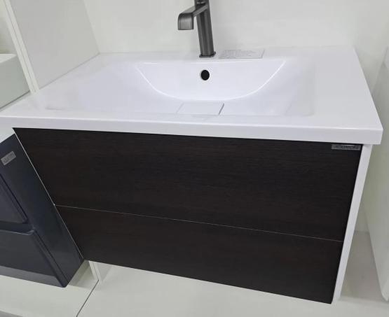 Тумба с раковиной Aquaton Брук 80 1A202001BCDF0 дуб феррара