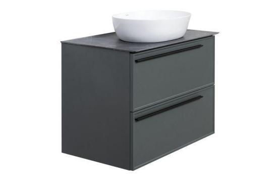 Тумба под раковину LA FENICE Elba Grigio TWIN серый 80 FNC-01-ELB-G-80-2 серый матовый зелёный матовый