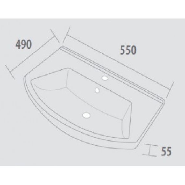 Раковина Dreja Alfa 55 195452