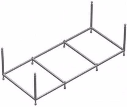 Каркас для ванны Am.Pm Sensation W30A-170-075W-R 170х75 см