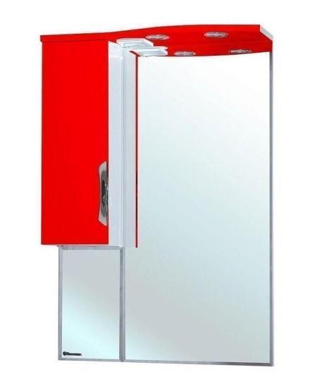Зеркало-шкаф Bellezza Лагуна 65 L с подсветкой красный