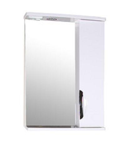 Зеркальный шкаф ASB-Mebel Мессина 9885 512х176 мм с подсветкой цвет белый глянец