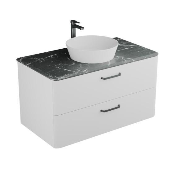 Тумба Veneciana TIBR 100 со столешницей белая, под умывальник