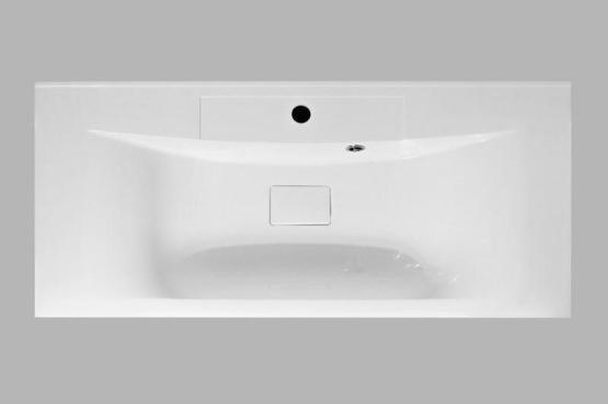 Раковина из литьевого мрамора, 1000x450x150 Белый BB1000/445-LV-MR-PR