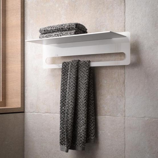 Полка для ванной KEUCO Edition 400 11575170030 Серебристый анодированный/белый 600 мм