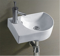 Раковина CeramaLux N9273R 41 см правая подвесная