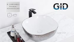 Раковина CeramaLux D1301H021 43 см на столешницу