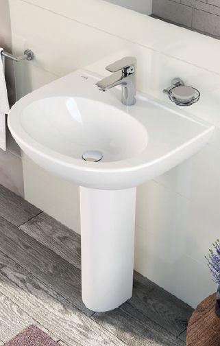 Раковина Vitra Zentrum 60 см 5786B003-0001, глубина 47 см