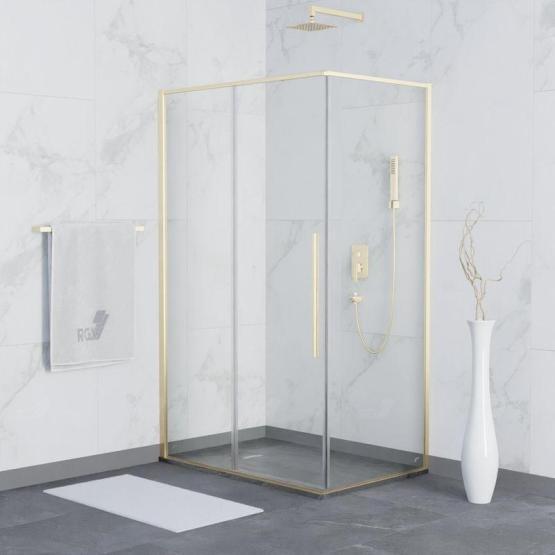 Душевой уголок RGW SV-42G Stilvoll 120x80 Золото Brush прозрачное