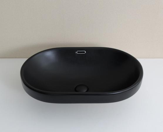 Раковина Gid Bm1004 встраиваемый 61 Черный матовый