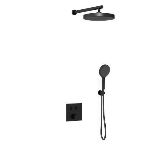 Душевой комплект Vincea Inspire VSFW-4I212RMB встраиваемый, двухрежимный, черный