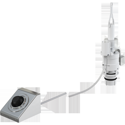 Кнопка смыва на расстоянии AlcaPlast ножное управление, металл, монтаж: в стену