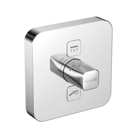 Термостат KLUDI PUSH 387110538 для ванны и душа встраиваемый на 2 потребителя внешняя часть