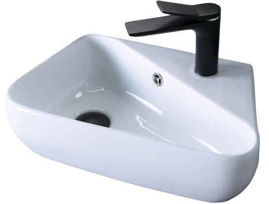 Раковина Gid N9275L 45x28 подвесная белая