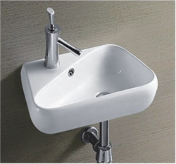 Раковина CeramaLux N9275R 45 см правая подвесная