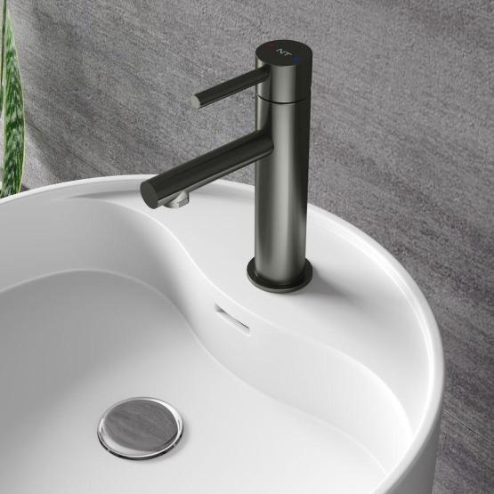 Смеситель NT BAGNO NT2201 ARINO для раковины серый матовый