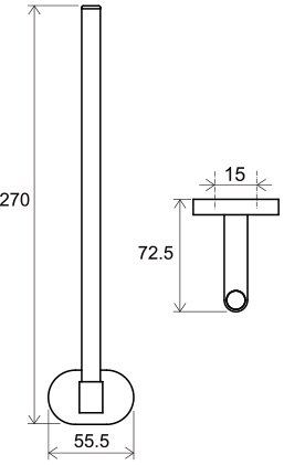 Запасной держатель для туалетной бумаги Ravak Chrome CR 420.00 X07P318