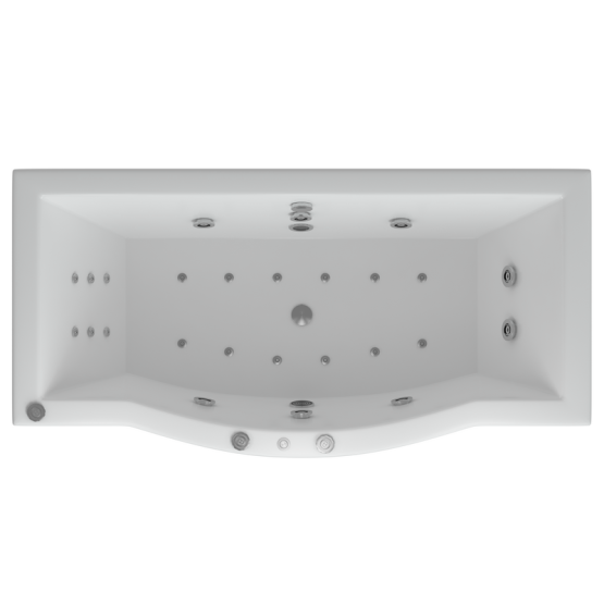 Ванна АКВАТЕК Гелиос 180x90 НМ (пневматика)