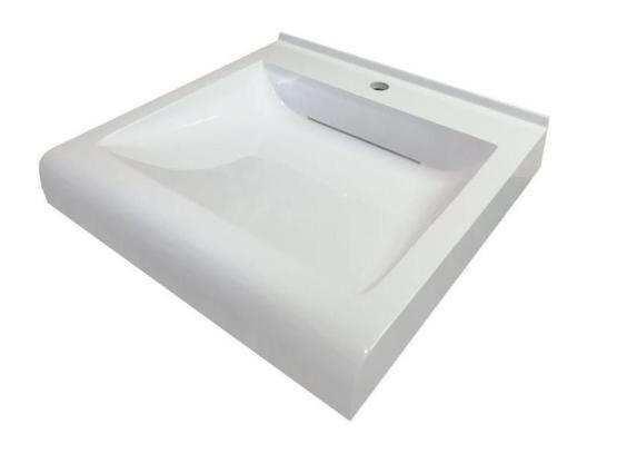 Раковина Marko Фортуна 60 над стиральной машиной с кронштейнами и сифоном