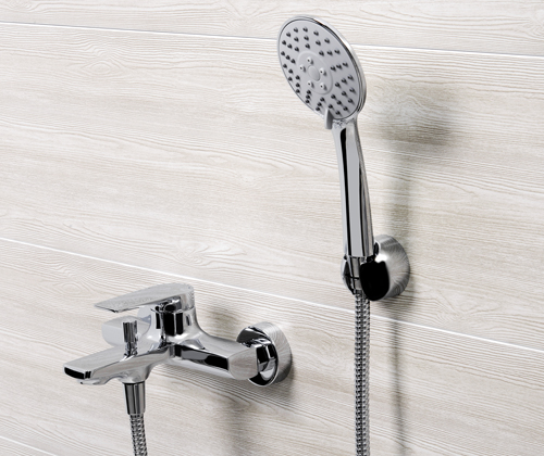 Смеситель Wasserkraft Lopau 3201 для ванны с коротким изливом
