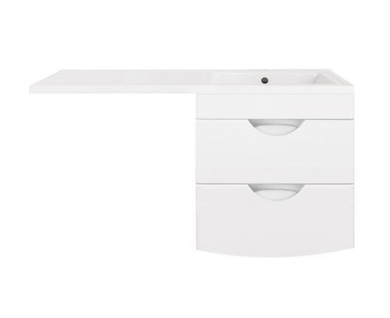 Тумба под раковину Style Line Elfante Жасмин 2 60 (2 ящ.), белая, PLUS, подвесная