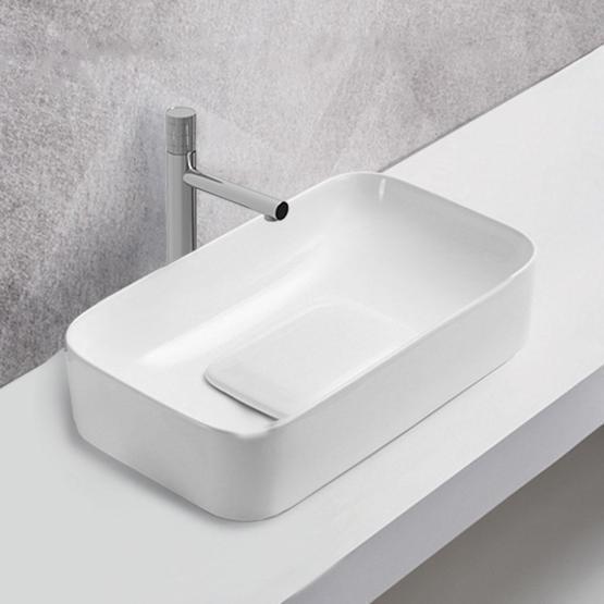 Раковина Vincea VBS-50460, 610*380*150, накладная, цвет белый фарфор