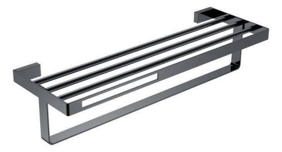 Полка для полотенец Boheme 10947-SGM Серия Q Shine Gunmetall