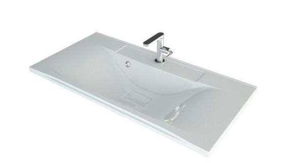 Раковина Madera Milen 100 мебельная литьевой мрамор