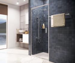 Душевая дверь WasserKraft Berkel 48P12 100 см, распашная, универсальная