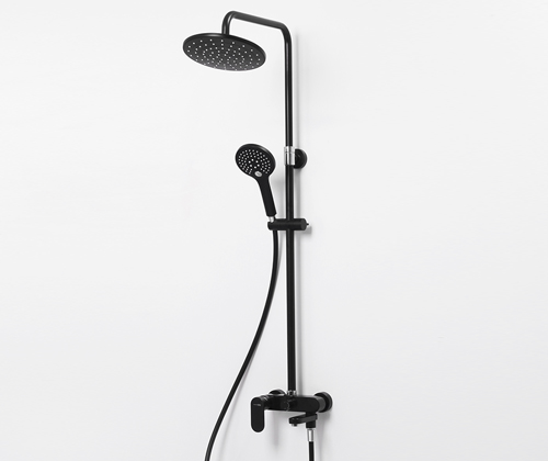 Душевая система Wasserkraft A17401 со смесителем для душа 80/125 x 54,1 см черный цвет