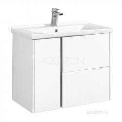 Тумба под раковину Aquaton Стоун 1A228201SX010 80 с ящиком,белый