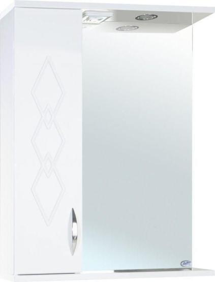 Зеркало-шкаф Bellezza Элеганс 50 L с подсветкой белый