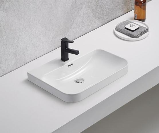 Раковина Gid 9560s встраиваемый 61 Белый