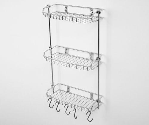 Этажерка настенная WasserKraft K-1433 30 см хром