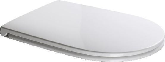 Сиденье для унитаза AXA DP AF8401 с механизмом плавного опускания, цвет белый