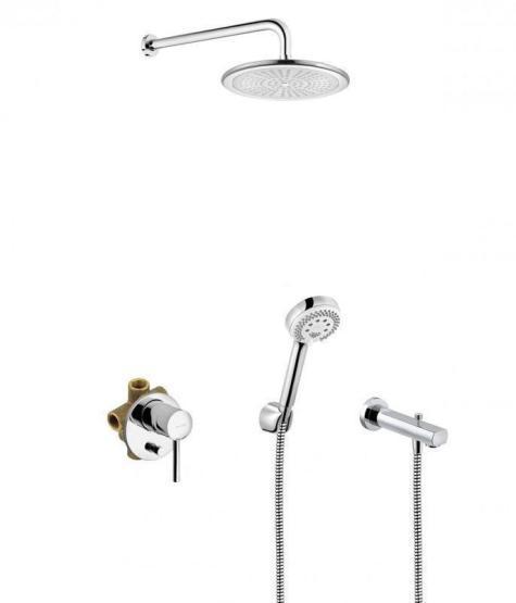 Комплект для ванны KLUDI BOZZ с изливом 386310576 7 в 1