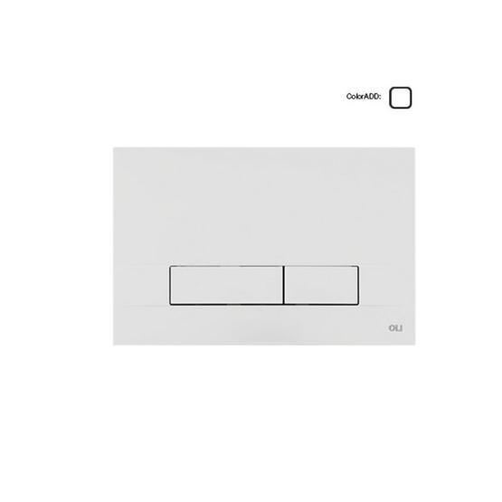 Панель OLI механическая двойная Narrow OLIpure, пластик, белый, 148300