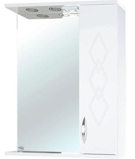 Зеркало-шкаф Bellezza Элеганс 60 R с подсветкой белый