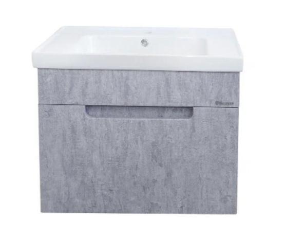 Тумба под раковину Bellezza Грейс 50 подвесная с 1 ящ. скала серая