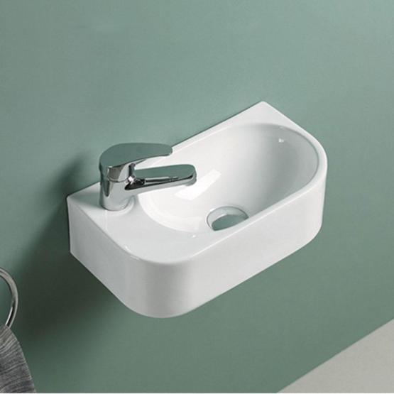 Раковина Vincea VBS-506L, 400*215*120, подвесная, цвет белый, левая фарфор